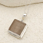 Hepburn and Hughes Dinosaur Egg Shell Pendant | Fossil Necklace | Dinosaur Gift | Sterling Silver