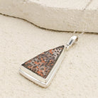 Hepburn and Hughes Dinosaur Egg Shell Pendant | Fossil Necklace | Jurassic Gift | Sterling Silver