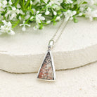 Hepburn and Hughes Dinosaur Egg Shell Pendant | Fossil Necklace | Jurassic Gift | Sterling Silver