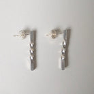 Dezanne Design Eco Silver Bar Twist Earrings