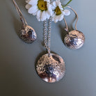 Dezanne Design Eco Silver Dome Textured Pendant