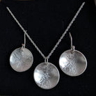 Dezanne Design Eco Silver Hammered Dome Pendant | 18 mm Circle | Necklace | Recycled Sterling Silver (Copy)