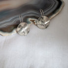 Dezanne Design Eco Silver Oxidised Dome Earrings | 18 mm Circle | Dangle and Drop Earrings | Recycled Sterling Silver (Copy)