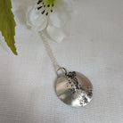Dezanne Design Eco Silver Oxidised Hammered Dome Pendant | 18 mm Circle | Necklace | Recycled Sterling Silver (Copy) (Copy)