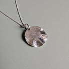 Dezanne Design Eco Silver Textured Round Pendant