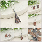 Hepburn and Hughes Fossilised Dinosaur Egg Cufflinks | Jurassic Gift | Sterling Silver