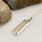 Hepburn and Hughes Fossilised Dinosaur Poo Pendant | Coprolite Fossil Gift | Sterling Silver