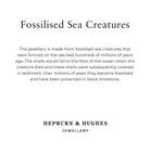 Hepburn and Hughes Fossilised Sea Creatures Pendant | Fossil Necklace | Sterling Silver