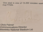 Hepburn and Hughes Genuine Wembley Stadium Chair - 1966 World Cup Football Jewellery set in Sterling Silver