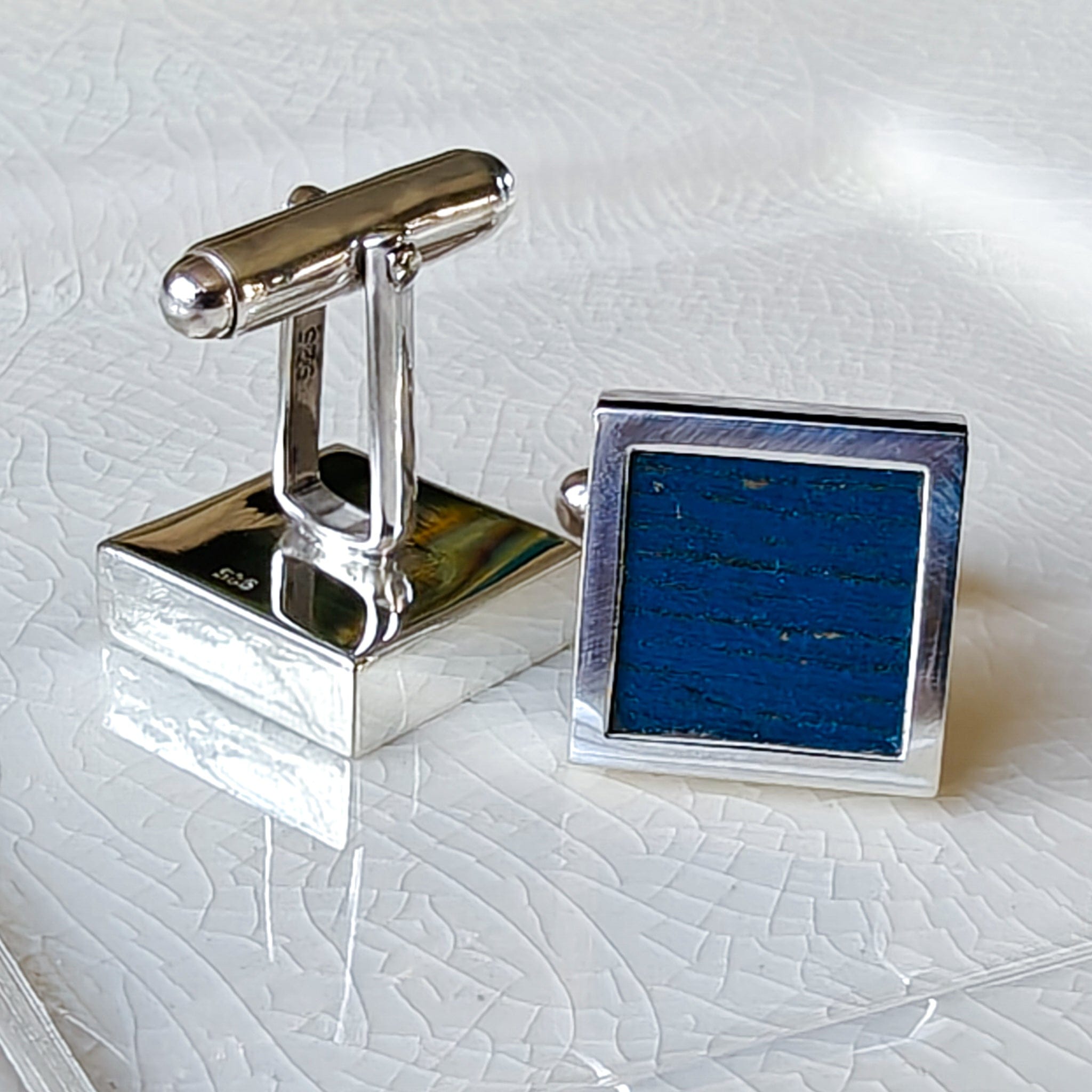 Hepburn and Hughes Genuine Wembley Stadium Chair Jewellery, Cufflinks and Pendants, Football Gift for the World Cup, Sterling Silver