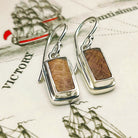 Hepburn and Hughes HMS Victory Reclaimed Oak Earrings | Nautical Gift | Sterling Silver