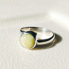 Hepburn and Hughes Isle of Skye Marble Adjustable Ring | Sterling Silver Scottish Heritage Jewellery