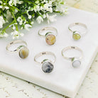 Hepburn and Hughes Isle of Skye Marble Adjustable Ring | Sterling Silver Scottish Heritage Jewellery