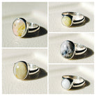 Hepburn and Hughes Isle of Skye Marble Adjustable Ring | Sterling Silver Scottish Heritage Jewellery