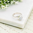 Hepburn and Hughes Isle of Skye Marble Adjustable Ring | Sterling Silver Scottish Heritage Jewellery