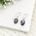 Hepburn and Hughes Isle of Skye Marble Earrings | Scottish Gift | 10mm Oval | Sterling Silve