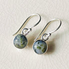 Hepburn and Hughes Isle of Skye Marble Earrings | Sterling Silver Drop Earrings | Scottish Gift