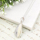 Hepburn and Hughes Isle of Skye Marble Pendant in Sterling Silver | Scottish Gift | 25mm Abstract | Sterling Silver