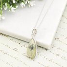 Hepburn and Hughes Isle of Skye Marble Pendant in Sterling Silver | Scottish Gift | 25mm Abstract | Sterling Silver