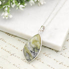 Hepburn and Hughes Isle of Skye Marble Pendant | Scotland Gift | 40mm Abstract | Sterling Silver