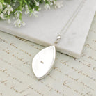 Hepburn and Hughes Isle of Skye Marble Pendant | Scotland Gift | 40mm Abstract | Sterling Silver