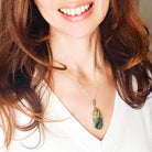 Hepburn and Hughes Isle of Skye Marble Pendant | Scotland Gift | 40mm Abstract | Sterling Silver