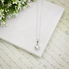 Hepburn and Hughes Isle of Skye Marble Pendant | Scottish Gift | 8mm Round Stones | Sterling Silver