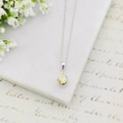 Hepburn and Hughes Isle of Skye Marble Pendant | Scottish Gift | 8mm Round Stones | Sterling Silver