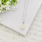 Hepburn and Hughes Isle of Skye Marble Pendant | Scottish Gift | 8mm Round Stones | Sterling Silver