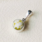 Hepburn and Hughes Isle of Skye Marble Pendant | Scottish Gift | 8mm Round Stones | Sterling Silver