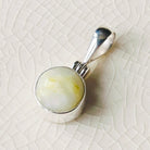 Hepburn and Hughes Isle of Skye Marble Pendant | Scottish Gift | 8mm Round Stones | Sterling Silver