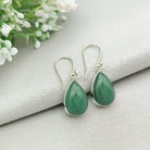 Hepburn and Hughes Jade Earrings | Green Gemstone | 35th Anniversary | Sterling Silver