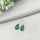 Hepburn and Hughes Jade Earrings | Green Gemstone | 35th Anniversary | Sterling Silver