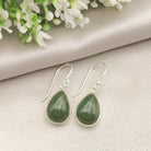 Hepburn and Hughes Jade Earrings | Green Gemstone | 35th Anniversary | Sterling Silver