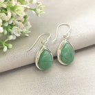 Hepburn and Hughes Jade Earrings | Green Gemstone | 35th Anniversary | Sterling Silver