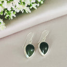 Hepburn and Hughes Jade Earrings | Tear Drop | Green Gemstone | Sterling Silver
