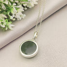 Hepburn and Hughes Jade Pendant | 20mm Circular| Sterling Silver