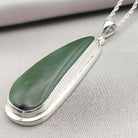 Hepburn and Hughes Jade Pendant | 48mm Curve | 35th Anniversary | Sterling Silver