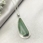 Hepburn and Hughes Jade Pendant | 48mm Curve | 35th Anniversary | Sterling Silver