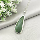 Hepburn and Hughes Jade Pendant | 48mm Curve | 35th Anniversary | Sterling Silver