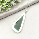 Hepburn and Hughes Jade Pendant | 55mm Abstract | 35th Anniversary | Sterling Silver