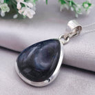 Hepburn and Hughes Labradorite Statement Pendant | 33mm Teardrop | Sterling Silver