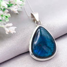 Hepburn and Hughes Labradorite Statement Pendant | 33mm Teardrop | Sterling Silver