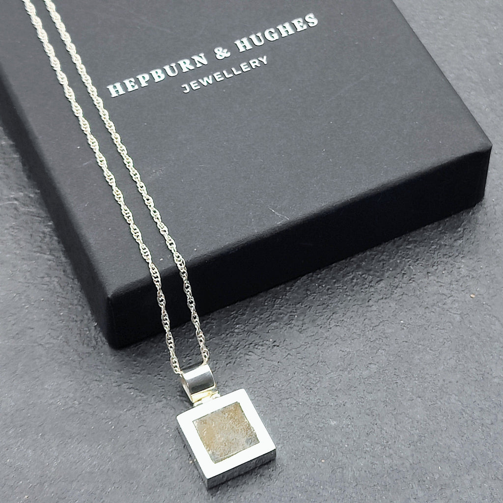 Hepburn and Hughes Lancaster Bomber Pendant | WW2 Aviation Gift | Square | Sterling Silver