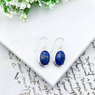Hepburn and Hughes Lapis Lazuli Earrings | 15mm Oval | September Birthstone | Sterling Silver