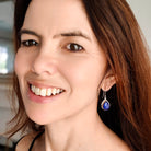 Hepburn and Hughes Lapis Lazuli Earrings | 15mm Teardrop | September Birthstone | Sterling Silver