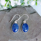 Hepburn and Hughes Lapis Lazuli Earrings | Oval | September Birthstone | Sterling Silver