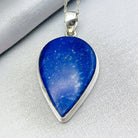 Hepburn and Hughes Lapis Lazuli Pendant | 41mm Teardrop | September Birthstone | Sterling Silver