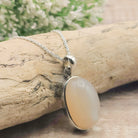 Hepburn and Hughes Madrassi Moonstone Pendant | Oval | Sterling Silver