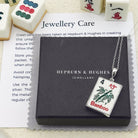 Hepburn and Hughes Mahjong Pendant | Dots Tiles | Chinese Game Jewellery | Sterling Silver
